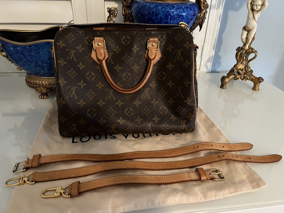 Authentic Louis Vuitton Speedy 30 Bandouliere Monogram Bag Authentic Louis Vuitton Speedy 30 Bandouliere Monogram Bag