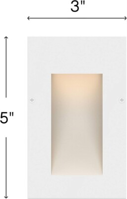 Hinkley Landscape LED Taper Step Vertical Light 1562SW Satin White