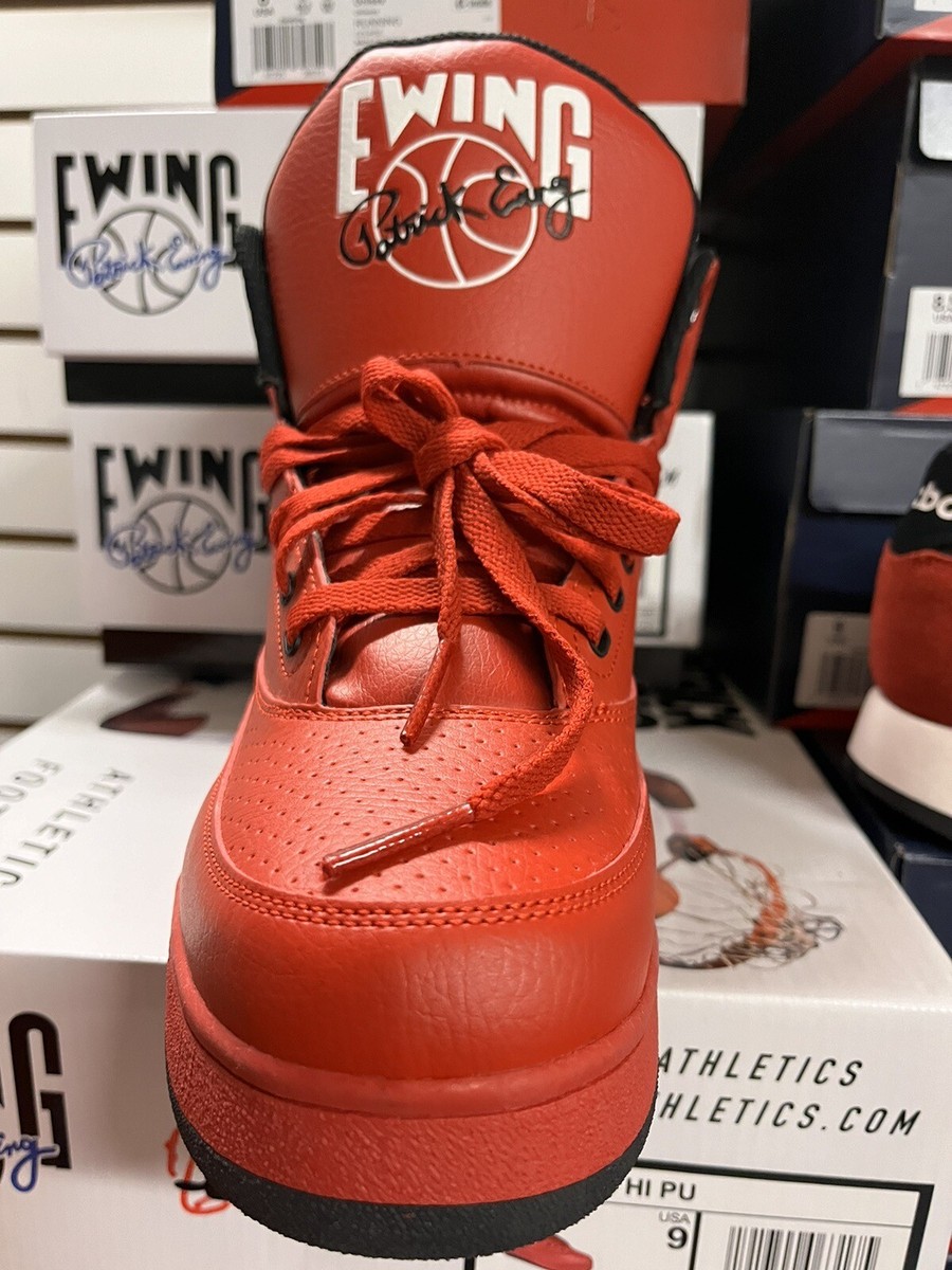 PATRICK EWING ATHLETICS 33 HI x ORION Red /Black Men's Size PATRICK EWING ATHLETICS 33 HI x ORION Red /Black Men's Size