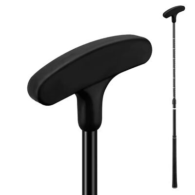 PGM Golf Putter for Kids can Play Real Ball Double Sided with Rubber Grip Black