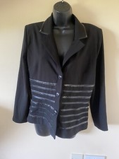 Frank Lyman Black Jacket Size 14 ( Has Damage)