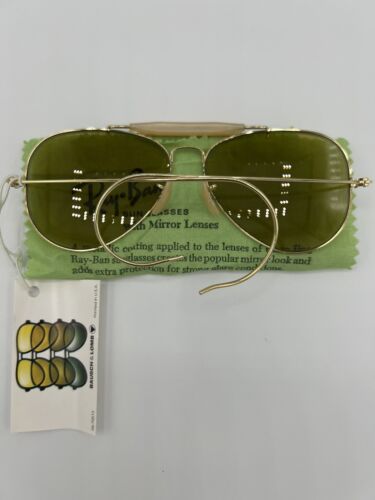 Espejo Completo Vintage B&L Ray Ban Bausch & Lomb Ambermatic 58mm Aviador NUEVO NOS - Imagen 3 de 9