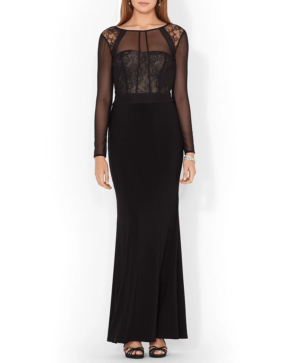 Lace Long Sleeve Black Bridesmaid Dresses for sale | eBay