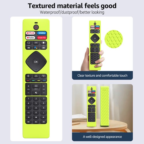 New Case Cover For Philips TV NH800UP Remote Control Protective Sleeve Luminous - Picture 12 of 17