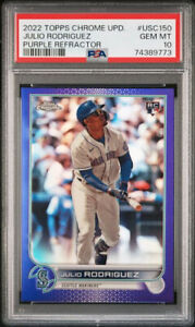 Julio Rodriguez 2022 Topps Chrome Update #USC150 Purple Julio Rodriguez 2022 Topps Chrome Update #USC150 Purple