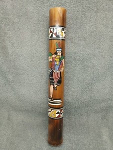 Wooden Rainmaker Sound Stick 15.25 Inch Peru