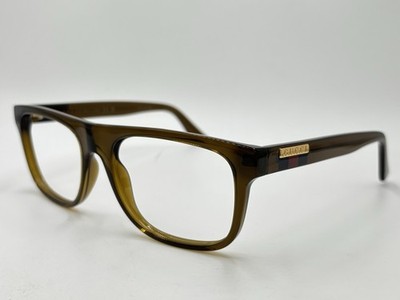GUCCI MEN FRAME ONLY GG1117O 002 Gloss Brown Ink AUTHENTIC ITALY