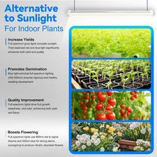 2-20Pack T8 LED Grow Lights 3-4FT 36  48W Indoor Linkable LED Plant Growing Lamps