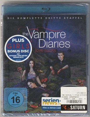   THE VAMPIRE DIARIES STAFFEL 3, Warner Bros. 2012 BLU-RAY NEU OVP TOP