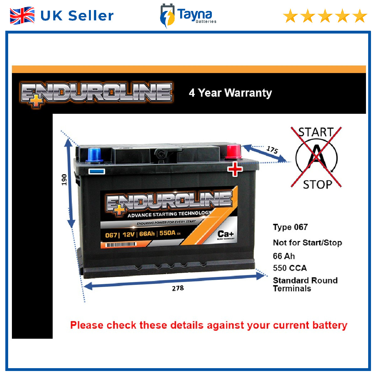 Battery fits VAUXHALL ASTRA MERIVA CORSA OMEGA VECTRA SIGNUM COMBO 067