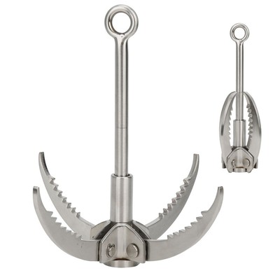 Edelstahl Grappling Hook 4 Claws Rock Climbing Folding Hook Outdoor Surviva TS