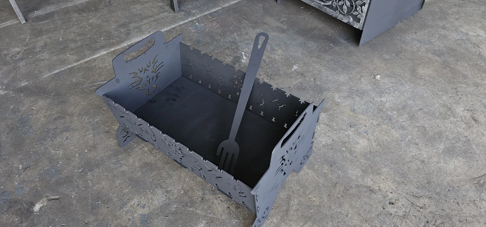 Charcoal Grill Kebab BBQ Portable Mangal + Fire Poker
Opens in a new window or tab