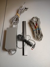 Nintendo Wii OEM Cord Bundle Power Supply AV Cable Sensor Bar Genuine Tested