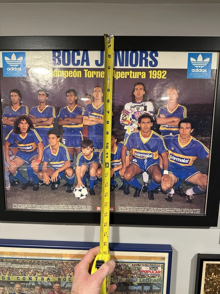 博卡青少年 Campeon Torneo Apertura 1992 带框海报 18 X 23 — 第 3/4 张图片