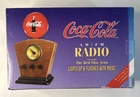 Coca-Cola Electrical Vintage 1980s AM/FM Radio with Wooden Housing
