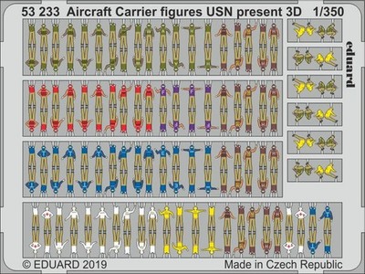 Eduard Accessories 53233 1:350 - Aircraft Carrier figures USN present 3D - Neu