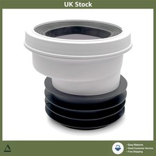 Reliable 50mm Offset Toilet Pan Connector 110mm Waste Fitting Single