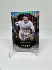 Matt Shaw 2025 Bowman Chrome VIP Rookie Card RC VIP-6 Chicago Cubs
