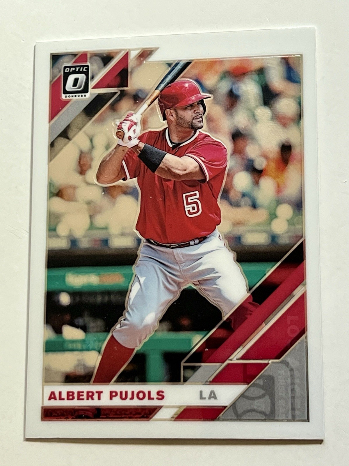 ALBERT PUJOLS Los Angeles Angels 2019 Panini Donruss Optic Baseball Card #193 view 3