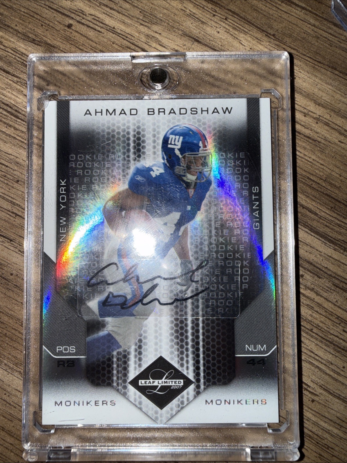 Ahmad Bradshaw Leaf Limited #288 Autograph Monikers Silver