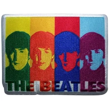 THE BEATLES - COLOR HEADS SHOTS - EMBROIDERED PATCH - BRAND NEW - BEATPAT12