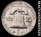 1963-D Silver Franklin Half Dollar - Choice Gem Brilliant Unc  Lustrous  #M634 — photo 2
