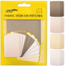 ZEFFFKA Premium Quality Fabric Iron-on Patches Inside Outside Strongest Glu...