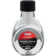 U.S. Art Supply Odorless Mineral Spirits Thinner, 125ml