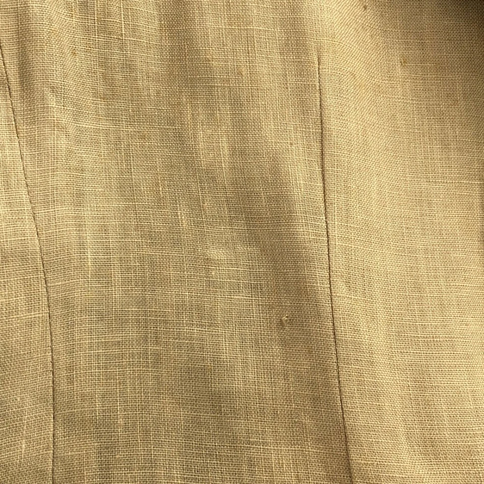 Burberrys 90s lino falda traje configuración 13AB2 beige mujer vieja Foto 4 de 4