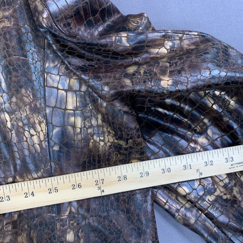 Blazer e gilet Falcone uomo 56R marrone stampa caimano flex elasticizzato classico anni 100 nuovo - Foto 15 di 23