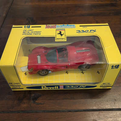 Revell Jouef Evolution Ferrari 330 P4 1:18 Scale Die Cast Model Red New Read