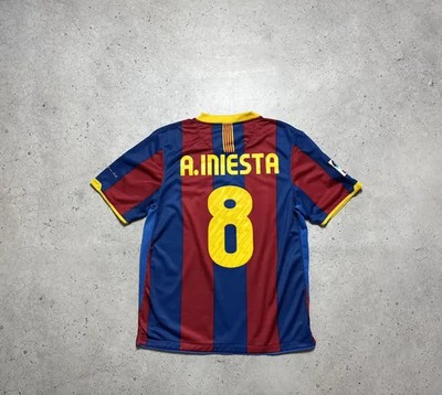 Nike FC Barcelona 2010/2011 A Iniesta #8 Soccer Jersey | eBay