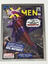 2023 Upper Deck Marvel Platinum Cover Variant Magneto #WI63 Collectible Card