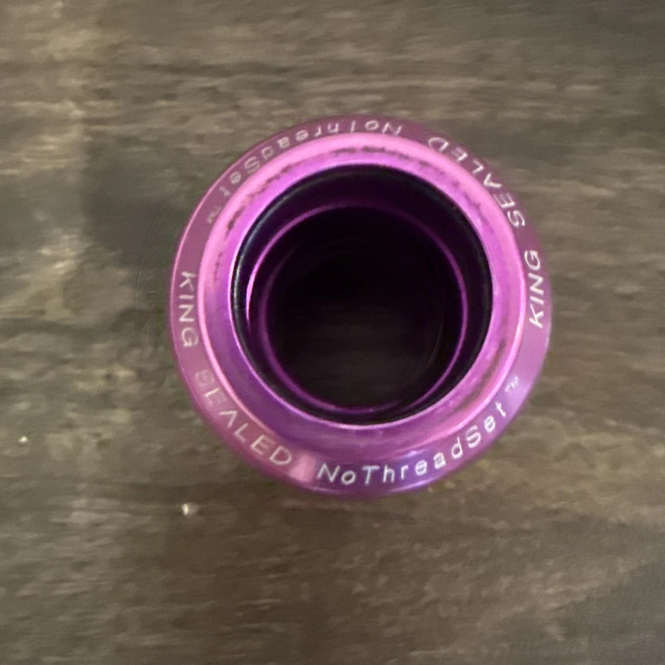 "Auriculares CHRIS KING vintage de 1"" sin juego de roscas en 3DV-púrpura anodizado - HERMOSOS" Foto 4 de 4