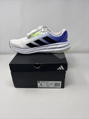 Adidas Questar 3 M New-Running Shoes JI4616 White Blue Yellow Men's Size 9.