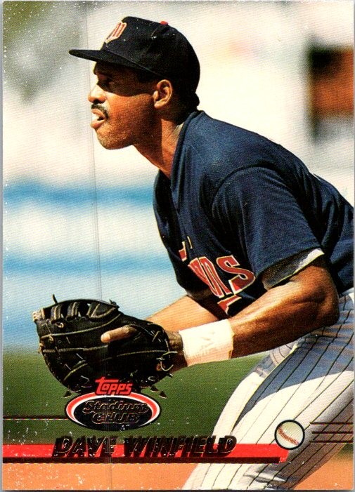 Dave Winfield 1993 Stadium Club #609 Minnesota Twins