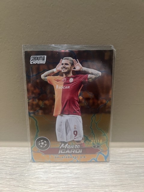 Topps 2023-24 Stadium Club Chrome UCC Mauro Icardi Galatasaray /10 numbered card