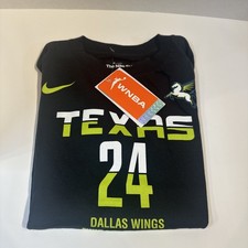 New Youth S-8 or M10-12 Nike Dallas Texas Wings #24 Arike WNBA T-Shirt Choice