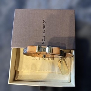 Louis Vuitton Baxter Dog Collar XS Ribbon M58073 C4130 W/Box G8