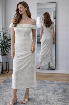 Koton Abendkleid Gr L/Xl Beige /Glitzer Neu mit Etikett