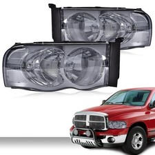 For 2002-05 Dodge Ram 1500 2500 3500 Chrome Housing Amber Corner Headlight Lamps For 2002-05 Dodge Ram 1500 2500 3500 Chrome Housing Amber Corner Headlight Lamps