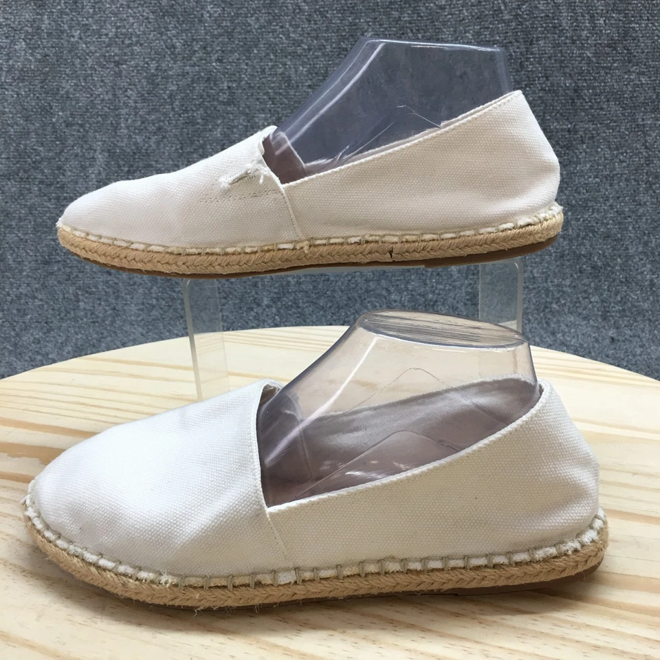 Old Navy туфли женщин 9 повседневный поскользнуться на Espadrille мокасины плоскостях белая ткань - Изображение 2 из 4