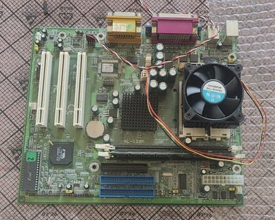  ️ Epox KL-133M Pentium PCI Computer Motherboard with an 800MHz AMD - Untested