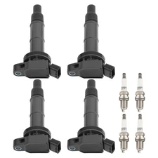 Ignition Coil Pack and Iridium Spark Plug Set of 4 For Solara L4 2.4L 2002-2006