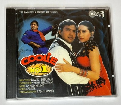 *New Sealed* Coolie No.1 Tips CD Bollywood Hindi Indian Soundtrack Anand Milind