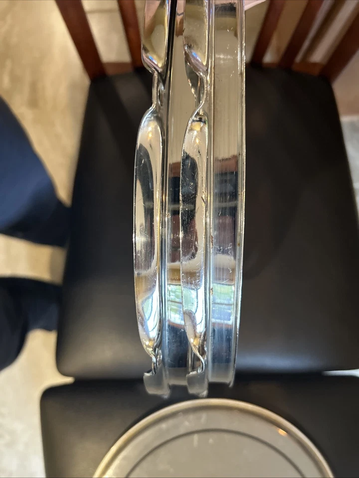 12” 8 Lug Ludwig Drum Rim Triple Flange Pair (Set of 2) Remo Pinstripe Drum Head - Image 4 of 4