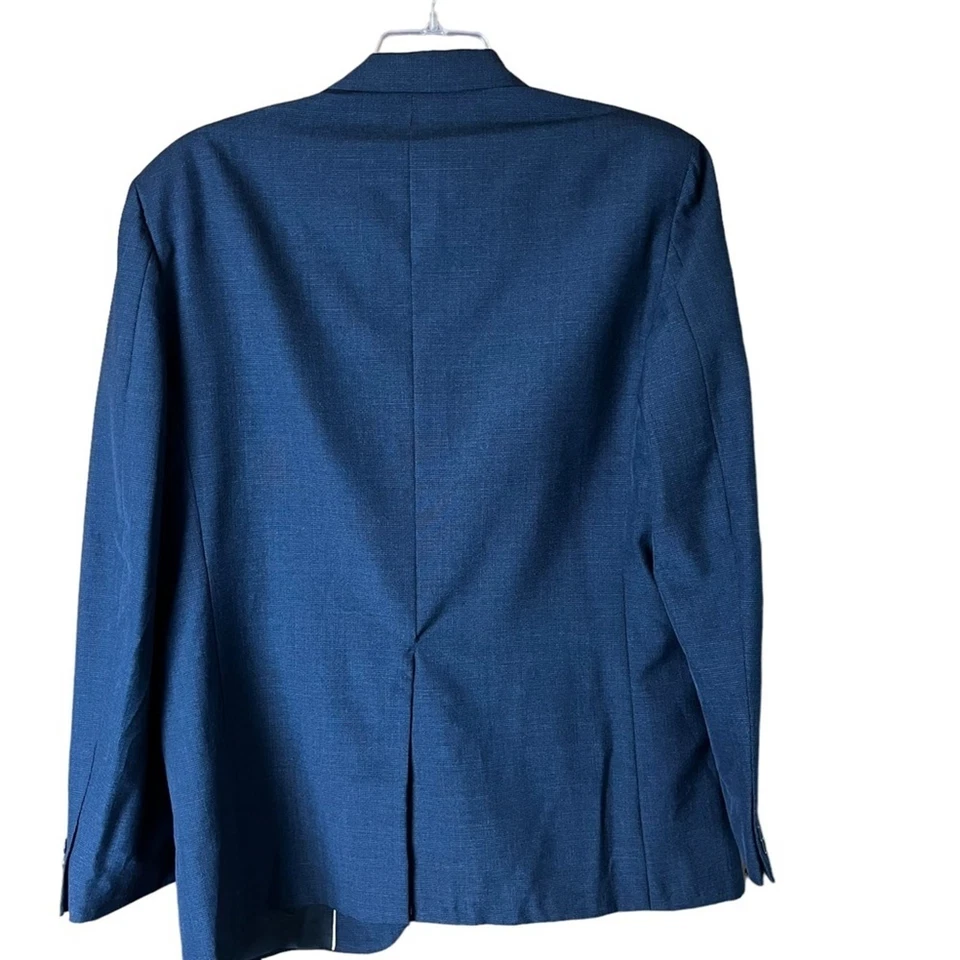 Traje de dos piezas vintage Botany 500 para hombre talla estimada 44L a cuadros carrera oficina Foto 4 de 4