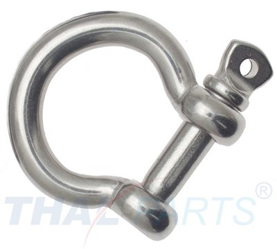 Schäkel geschweift 6mm Edelstahl rostfrei Niro V4a Ankerschäkel