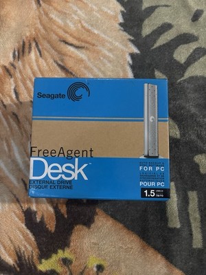 New Seagate Free Agent Desk External Drive 1.5 TB USB 2.0 For PC Sealed In Box