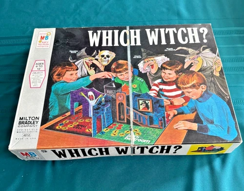 Which Witch? Vintage 1970 Milton Bradley  Board Game Mostly Complete